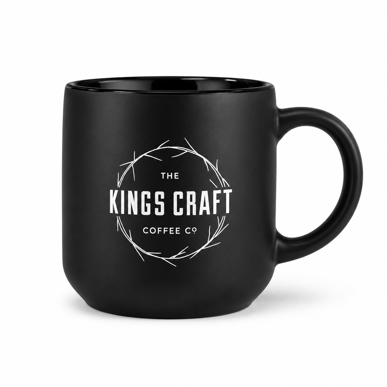 16 oz Matte Black Ceramic mug