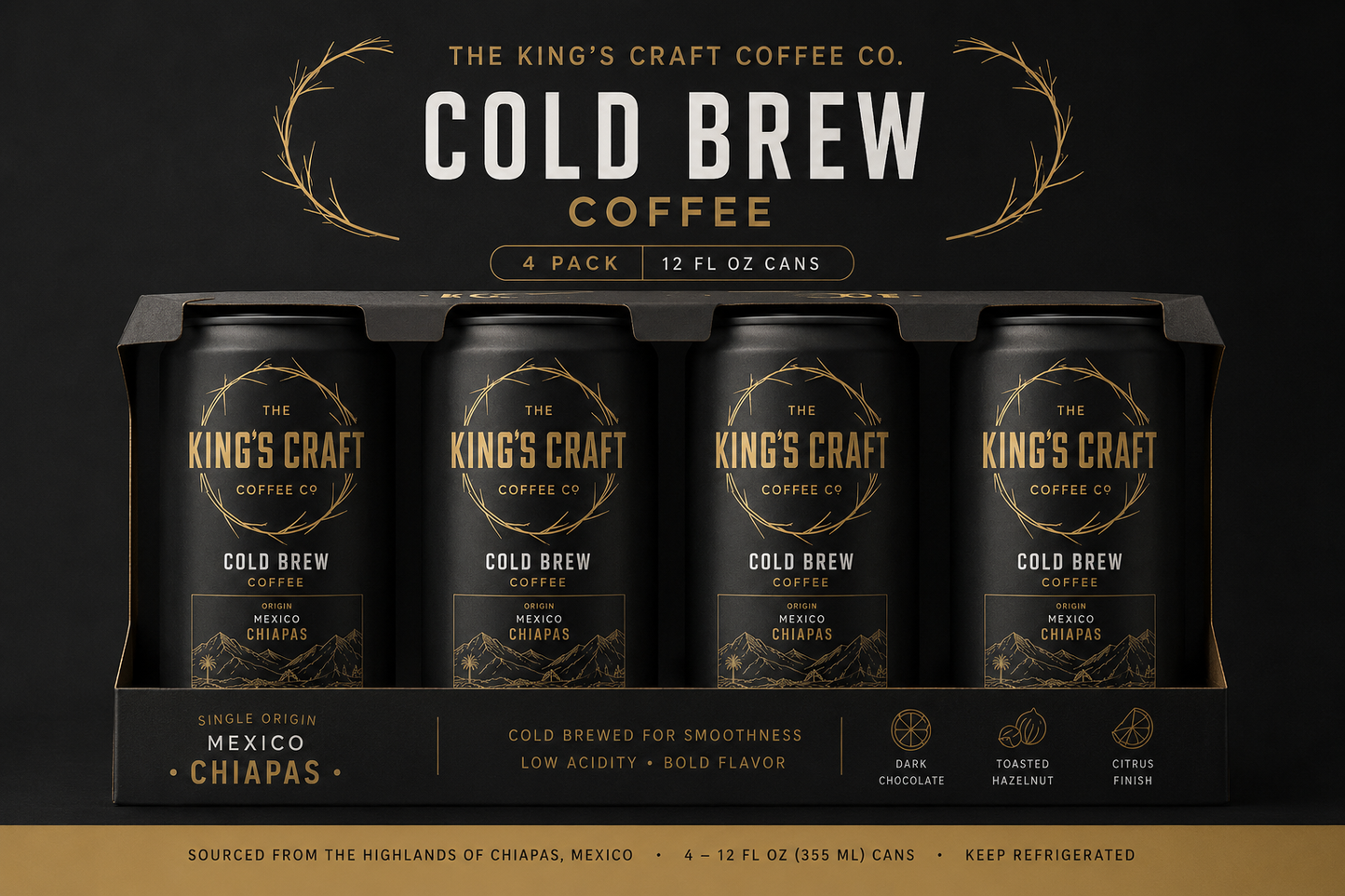 TKC Canned Cold Brew 4 pack